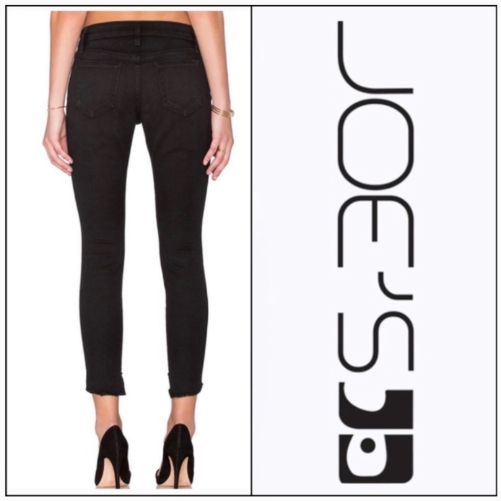 NWT Joe's Jeans Flawless Skinny Ankle Black Jeans 32 fall basic capsule classic - Picture 2 of 14